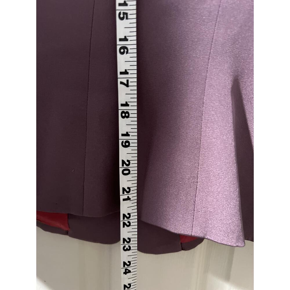 Tahari Womens Blazer Jacket Heart Buttons Silk Purple Size 4 A001628 - Picture 6 of 9